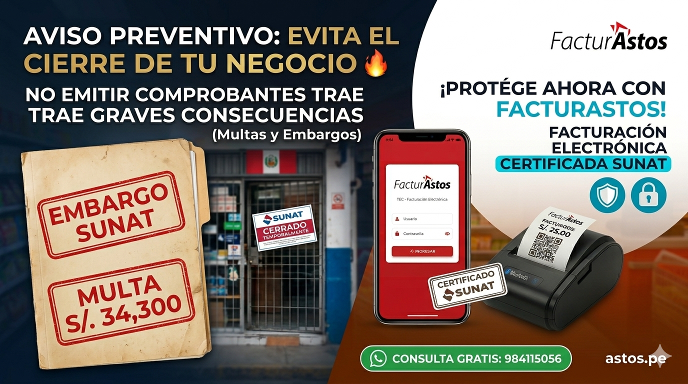 Alerta: Evita embargos y deudas con SUNAT