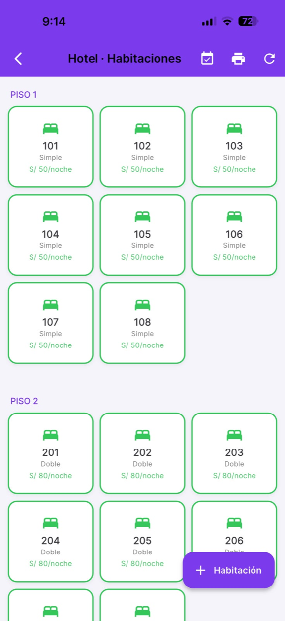 La app de Astos en el celular