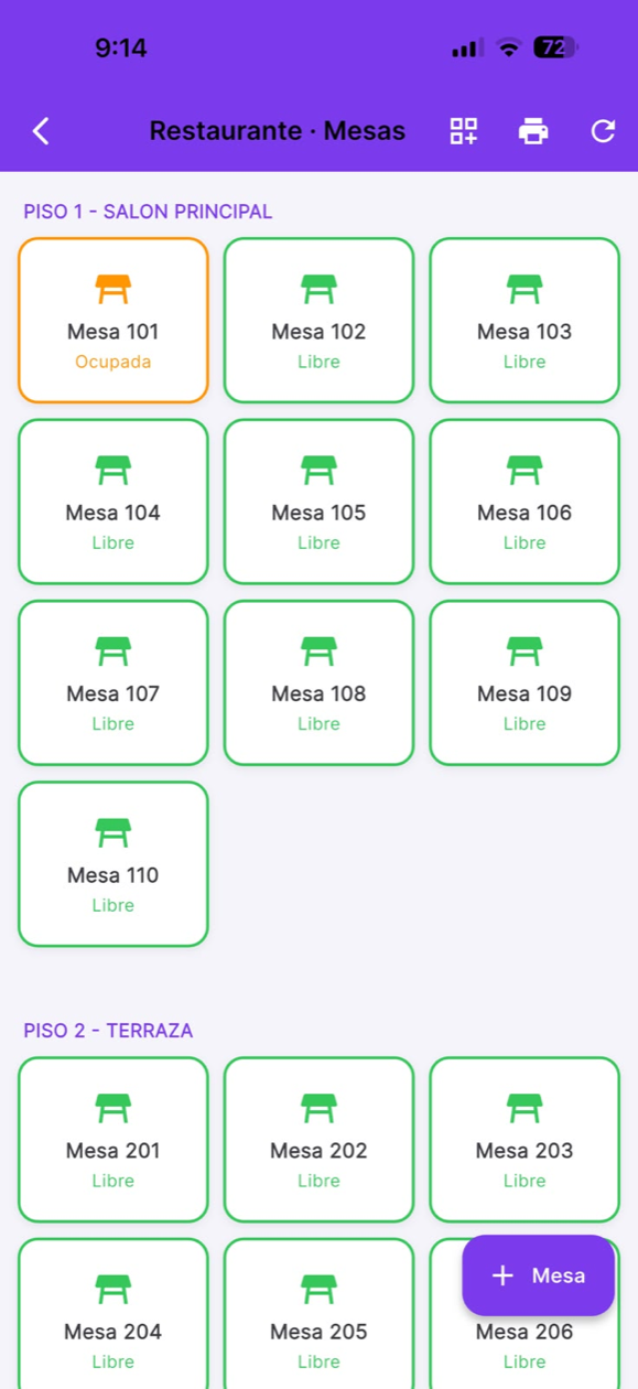 La app de Astos en el celular