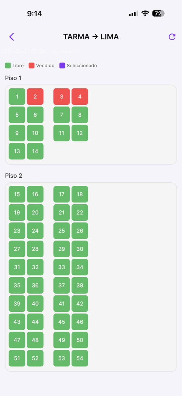La app de Astos en el celular